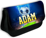 Personalised Pencil Case Football Girls Boys Stationary Kids School Bag 3