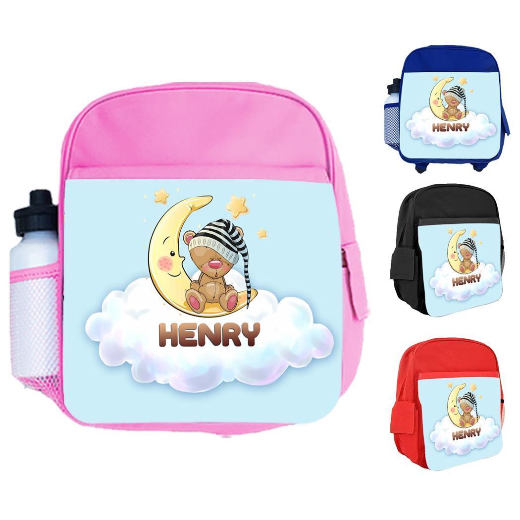 Personalised Kids Backpack Any Name Generic Design Boys Girls kid School Bag 48