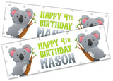 Personalised Birthday Banners Generic Design Children Kids Party Decoration 119