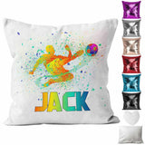 Personalised Cushion Football Sequin Cushion Pillow Printed Birthday Gift 73