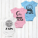 Personalised Eid Baby Vest Baby grow Little baby body suit 25