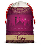 Personalised Eid Sack Bag Boy Girl eid Gift idea Stocking Bag 8