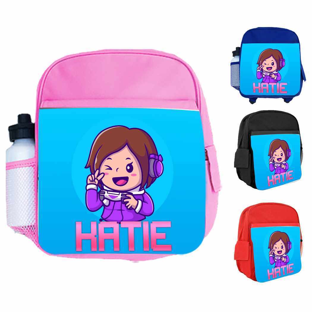 Personalised Kids Backpack Any Name Gaming Boys Girls Children School Bag 8