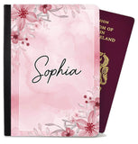 Personalised Floral Children Passport Cover Holder Any Name Holiday Accessory 1