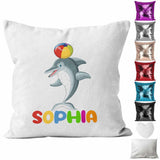 Personalised Cushion Dolphin Sequin Cushion Pillow Printed Birthday Gift 53