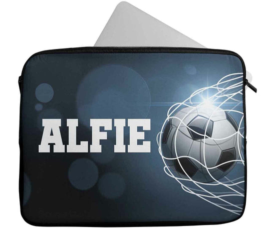 Personalised Any Name Football Design Laptop Case Sleeve Tablet Bag 763