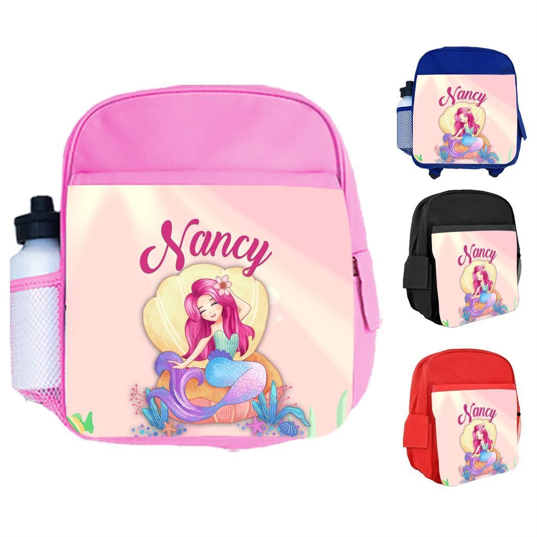 Personalised Kids Backpack Any Name Generic Design Boys Girls kid School Bag 45