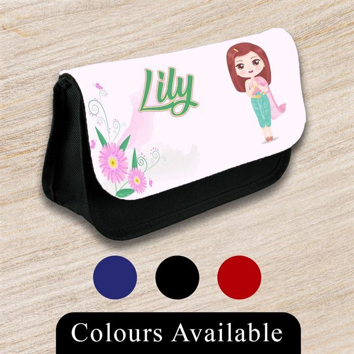 Personalised Pencil Case Generic Girls Boys Stationary Kids School Bag 40