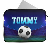 Personalised Any Name Football Design Laptop Case Sleeve Tablet Bag 77