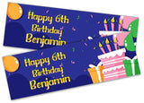 Personalised Birthday Banners Generic Design Children Kids Party Decoration 217