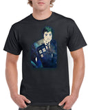 New Unisex Doctor Who David Tennant Tardis Short Sleeve Novelty T-Shirt Black 