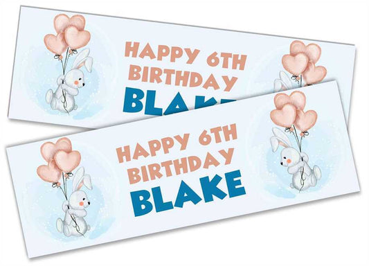 Personalised Birthday Banners Generic Design Children Kids Party Decoration 44