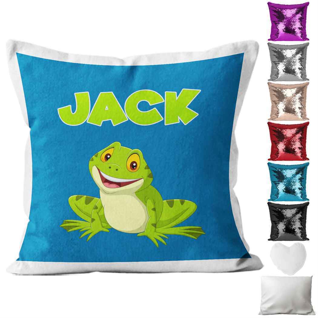 Personalised Cushion Animal Sequin Cushion Pillow Printed Birthday Gift 26