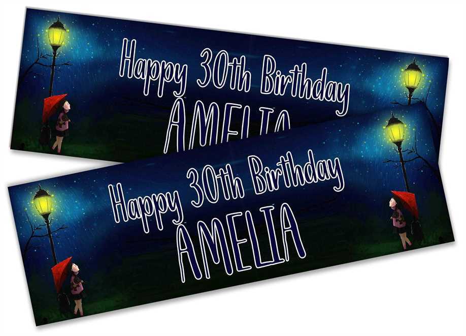 Personalised Birthday Banners Generic Design Children Kids Party Decoration 50