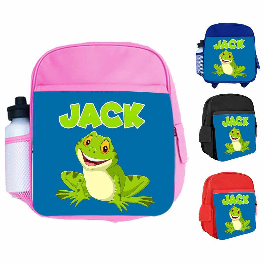 Personalised Kids Backpack Any Name Animal Design Boys Girls kids School Bag 12