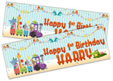 Personalised Birthday Banners Generic Design Children Kids Party Decoration 230