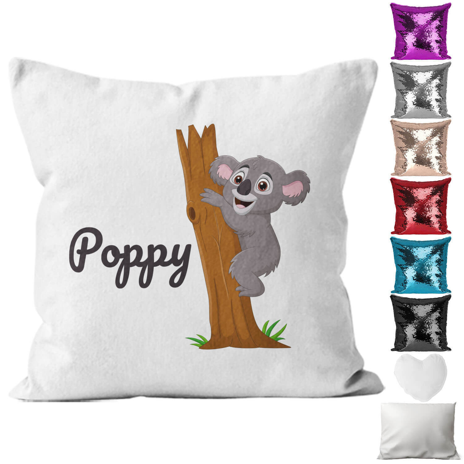 Personalised Cushion Animal Sequin Cushion Pillow Printed Birthday Gift 9