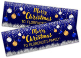 Personalised Banner Christmas Design Party Decoration 19