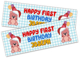 Personalised Birthday Banners Generic Design Children Kids Party Decoration 251