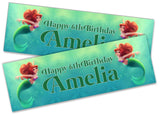 Personalised Birthday Banners Mermaid Design Children Kids Party Decoration 5