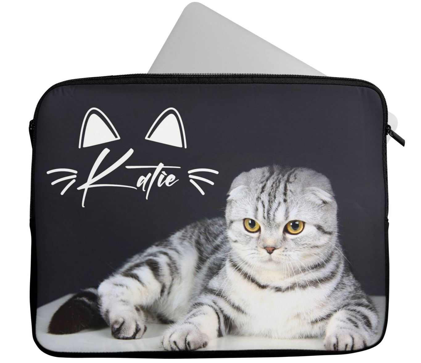 Personalised Any Name Animal Design Laptop Case Sleeve Tablet Bag 59