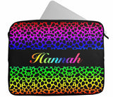 Personalised Any Name Animal Design Laptop Case Sleeve Tablet Bag 76