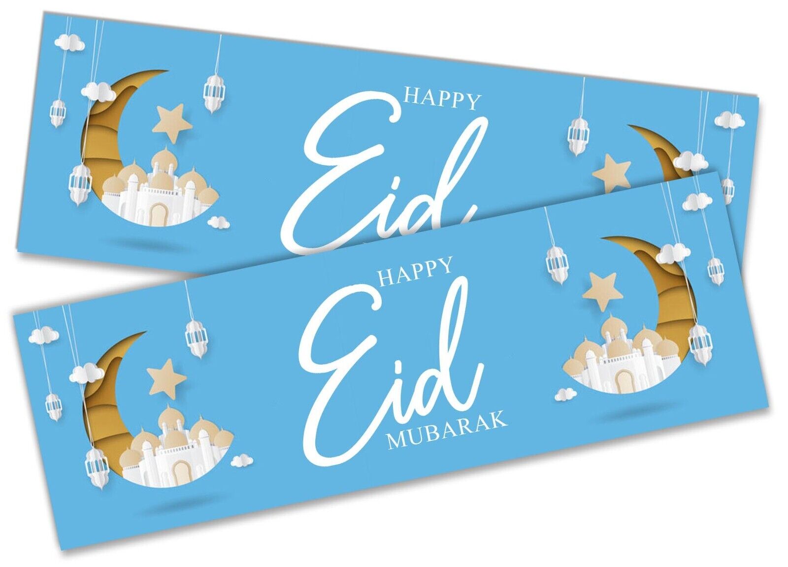 Eid Mubarak Banners Children Kids Adults Party Decoration idea 257