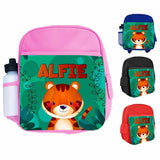 Personalised Kids Backpack Any Name Animal Design Boys Girls kid School Bag 37