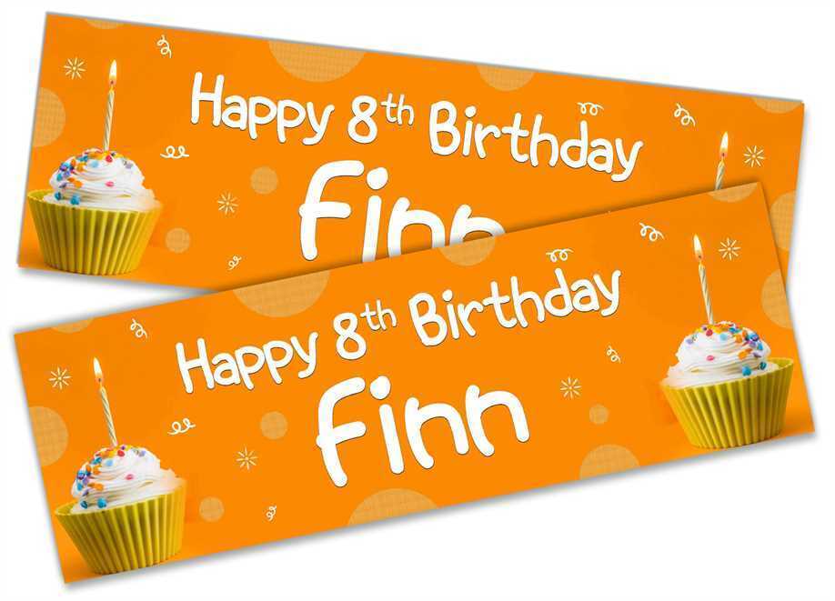 Personalised Birthday Banners Generic Design Children Kids Party Decoration 134