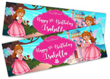 Personalised Birthday Banners Doll Design Children Kids Party Decoration 110