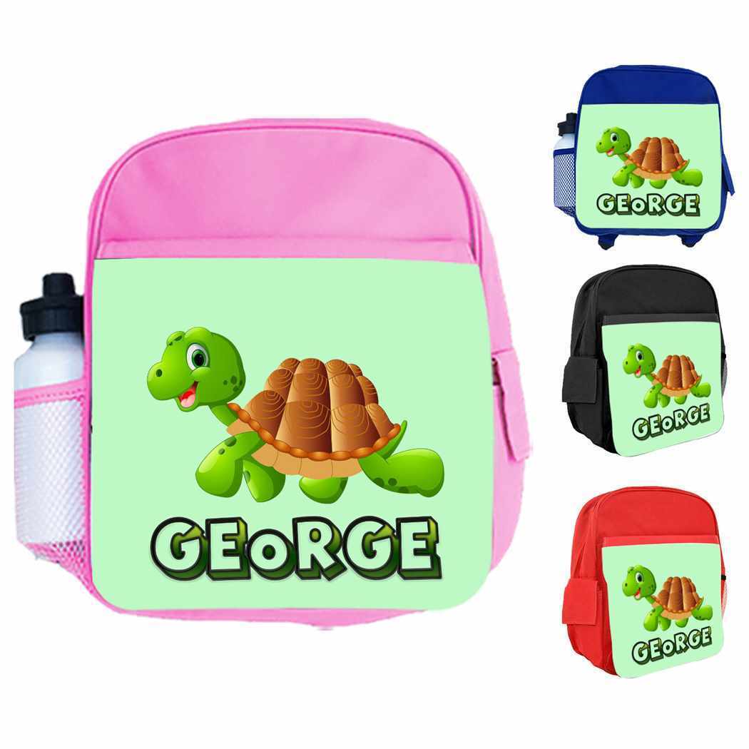 Personalised Kids Backpack Any Name Animal Design Boys Girls kids School Bag 12