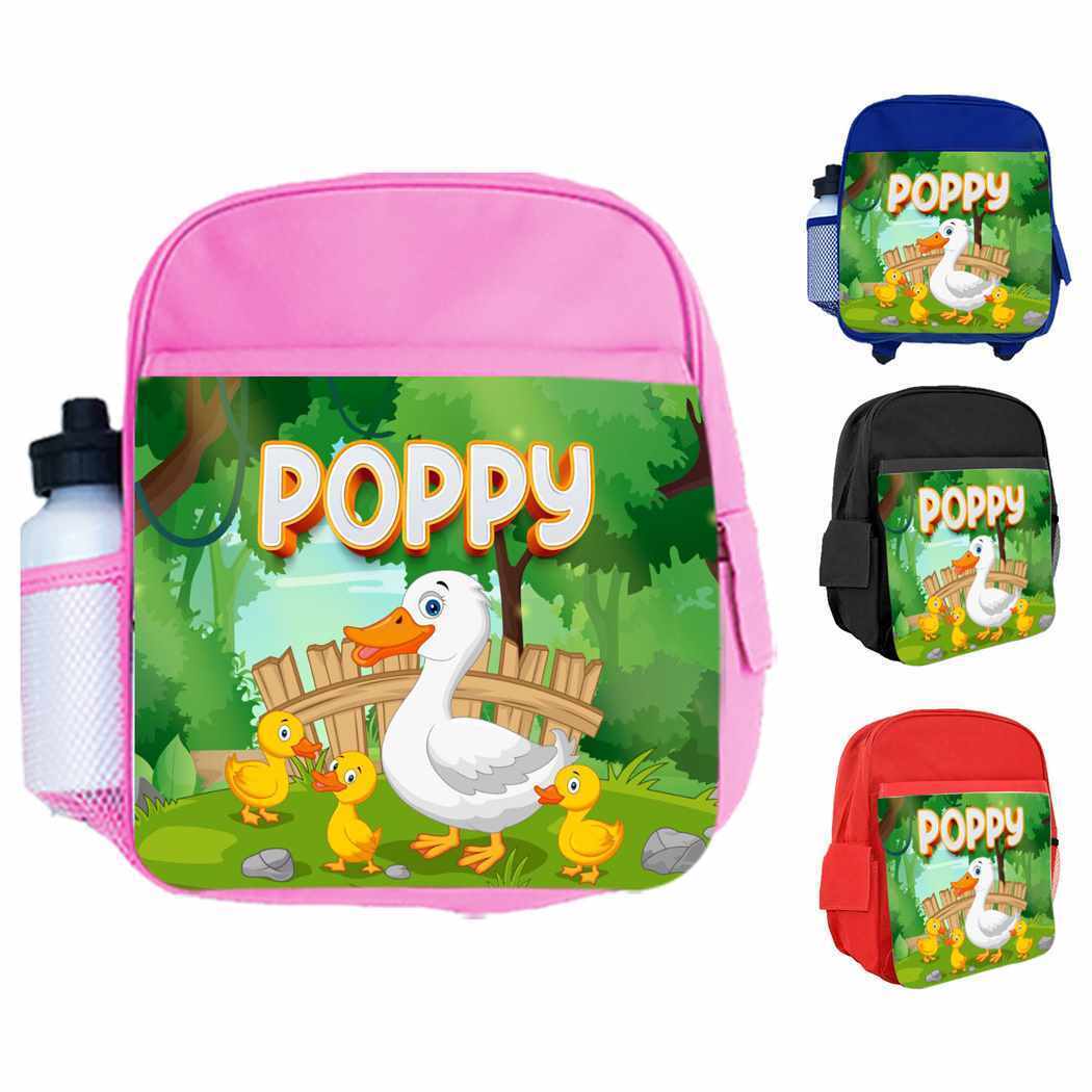 Personalised Kids Backpack Any Name Animal Design Boys Girls kid School Bag 37