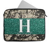 Personalised Any Name Marble Glitter Design Laptop Case Sleeve Tablet Bag 95