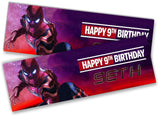 Personalised Birthday Banners Super Hero Design Children Kid Party Decoration 66