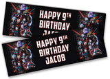 Personalised Birthday Banners Super Hero Design Children Kid Party Decoration 71