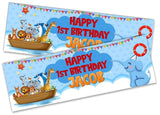 Personalised Birthday Banners Generic Design Children Kids Party Decoration 116