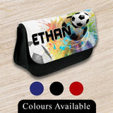 Personalised Pencil Case Football Girls Boys Stationary Kids School Bag 29