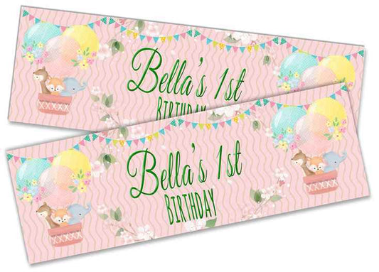 Personalised Birthday Banners Generic Design Children Kids Party Decoration 247