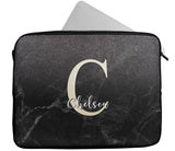 Personalised Any Name Marble Glitter Design Laptop Case Sleeve Tablet Bag 91