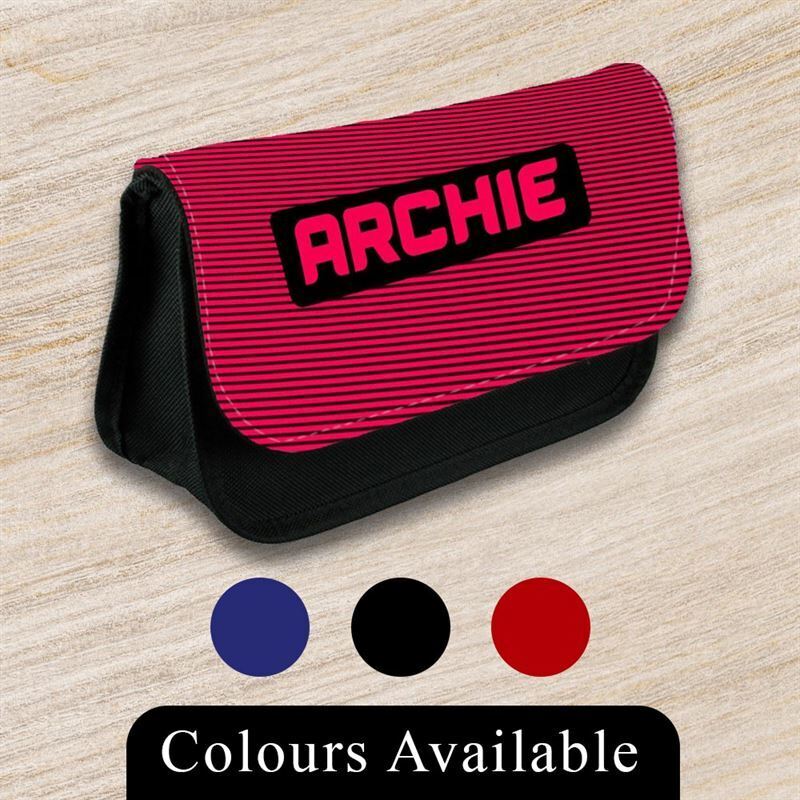 Personalised Pencil Case Generic Girls Boys Stationary Kids School Bag 32