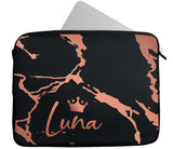 Personalised Any Name Marble Glitter Design Laptop Case Sleeve Tablet Bag 33