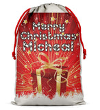 Personalised Christmas Sack Santa Bag Xmas Boy Girl Gift Stocking Bag 1