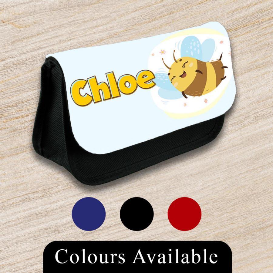 Personalised Pencil Case Generic Girls Boys Stationary Kids School Bag 24