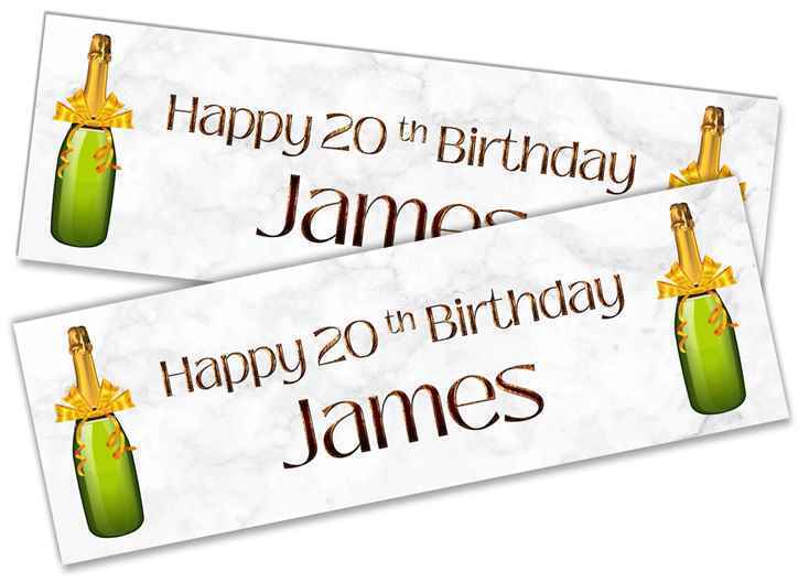 Personalised Birthday Banners Party Design Kids adult Party Decoration 171