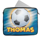 Personalised Any Name Football Design Laptop Case Sleeve Tablet Bag 21