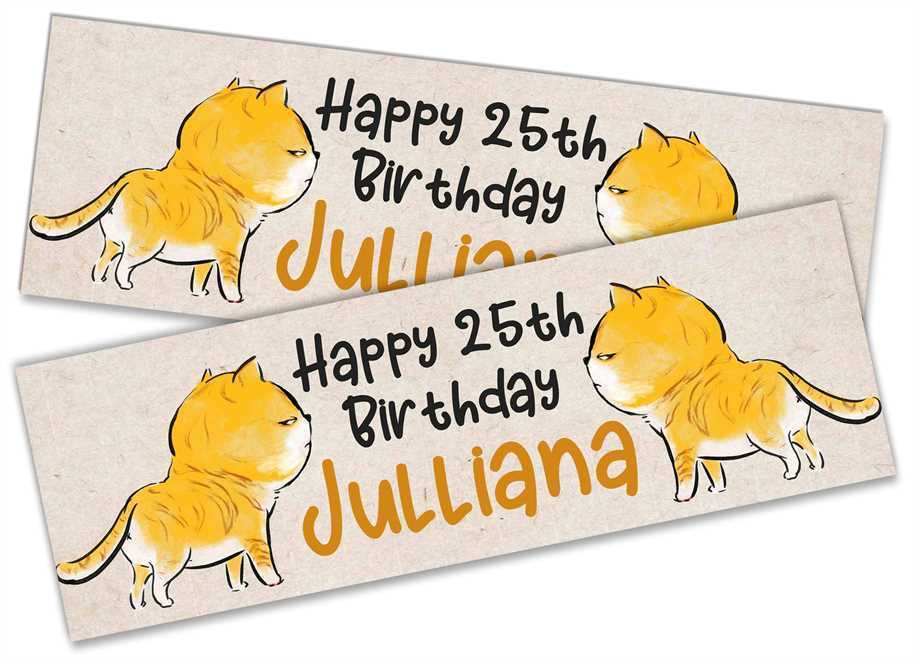 Personalised Birthday Banners Generic Design Children Kids Party Decoration 47