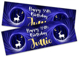 Personalised Birthday Banners Generic Design Children Kids Party Decoration 50