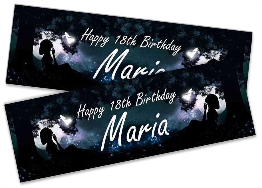 Personalised Birthday Banners Generic Design Children Kids Party Decoration 50