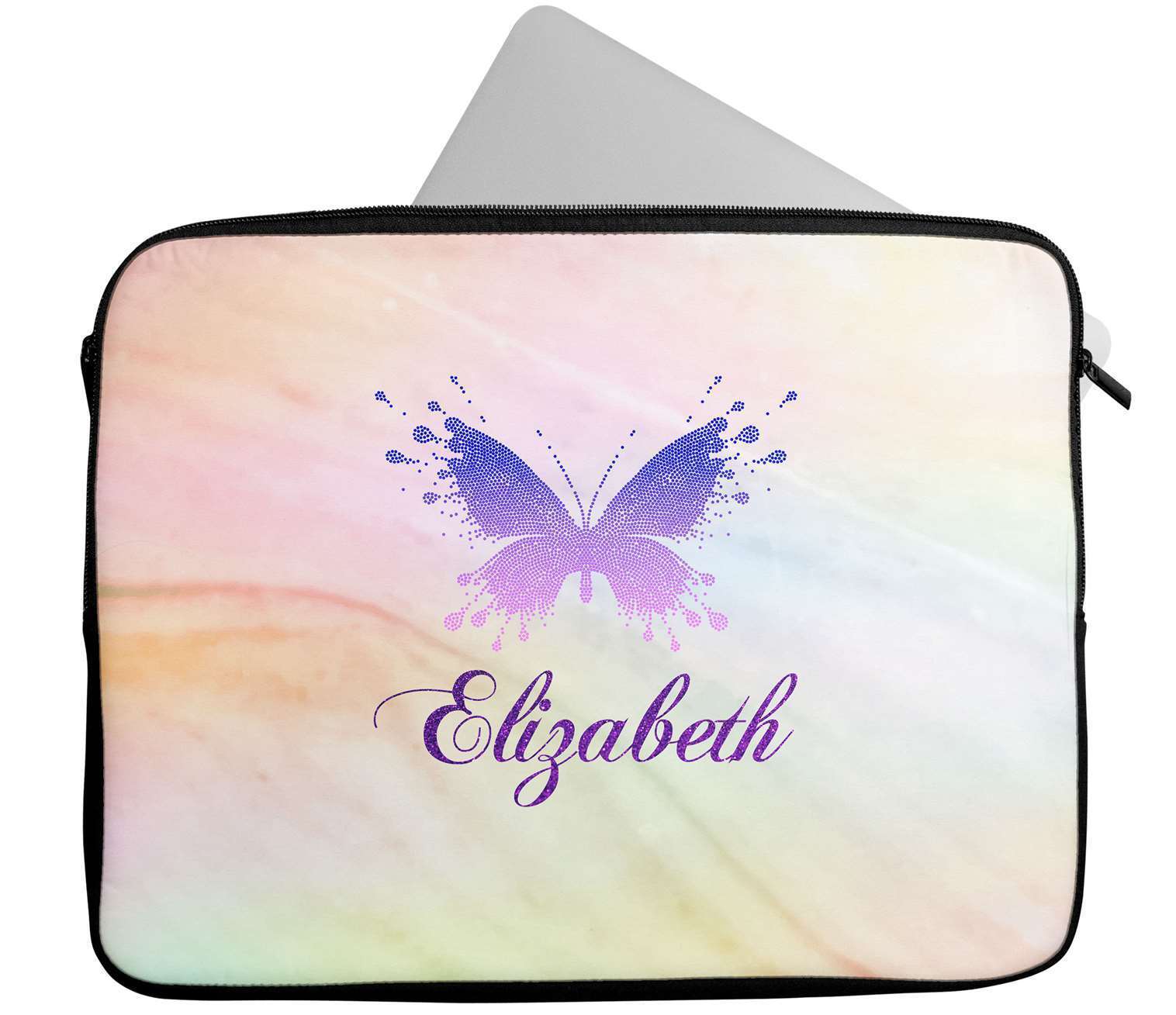 Personalised Any Name Marble Design Laptop Case Sleeve Tablet Bag 32