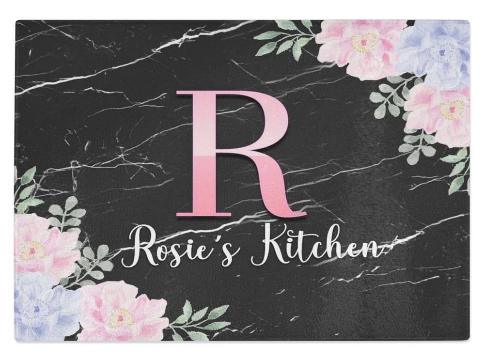 Personalised Any Name Kitchen Glass Chopping Board Item Gift 10